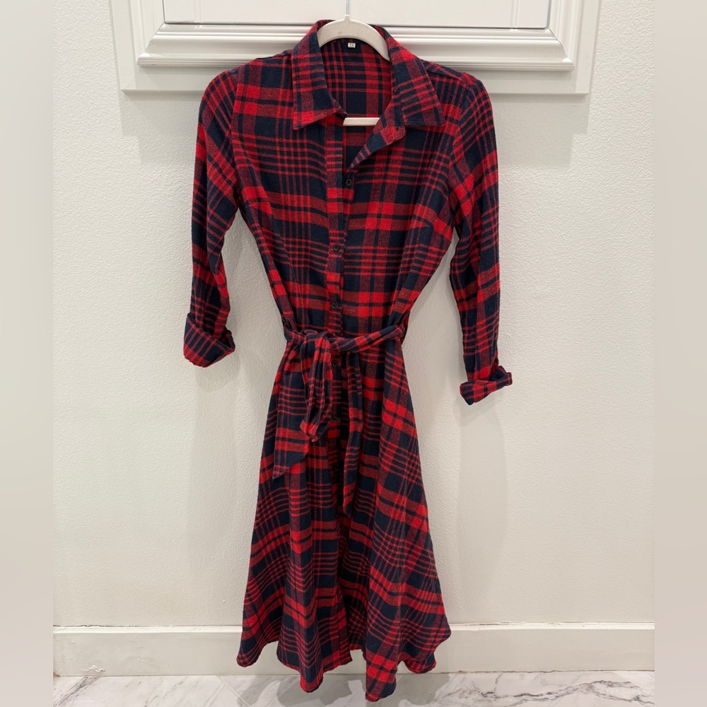 Boutique flannel dress